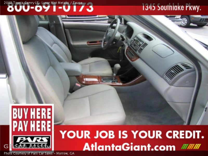 Lunar Mist Metallic / Taupe 2002 Toyota Camry LE
