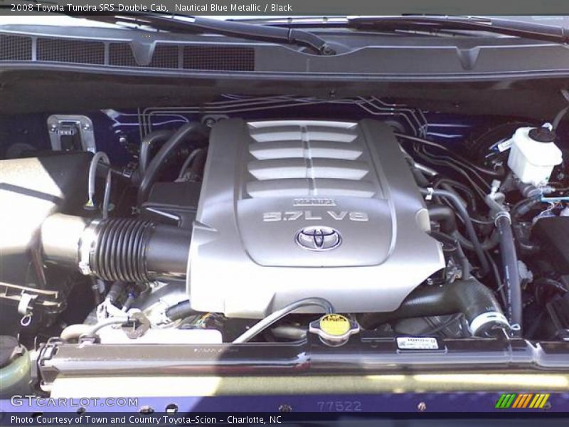 Nautical Blue Metallic / Black 2008 Toyota Tundra SR5 Double Cab