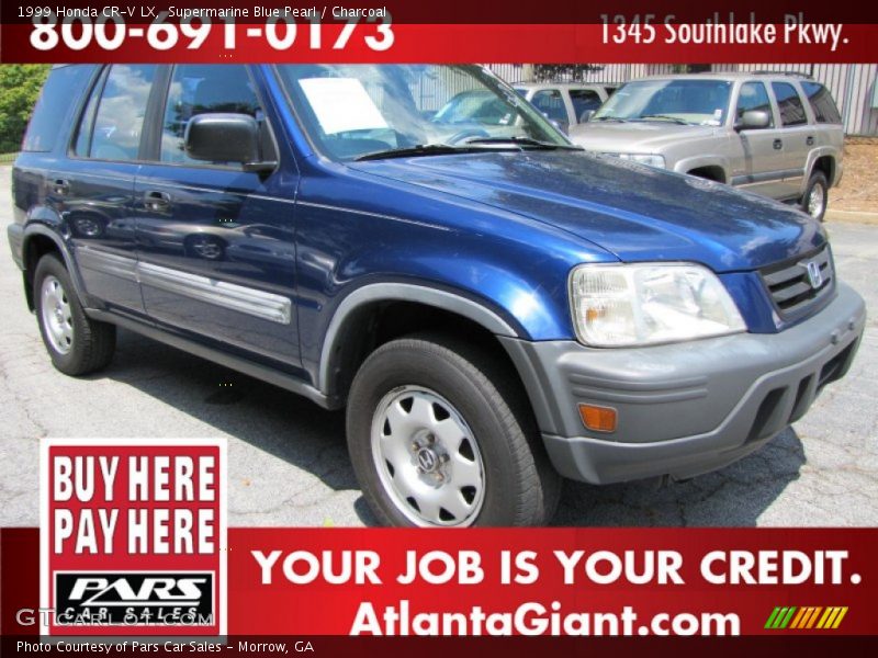 Supermarine Blue Pearl / Charcoal 1999 Honda CR-V LX