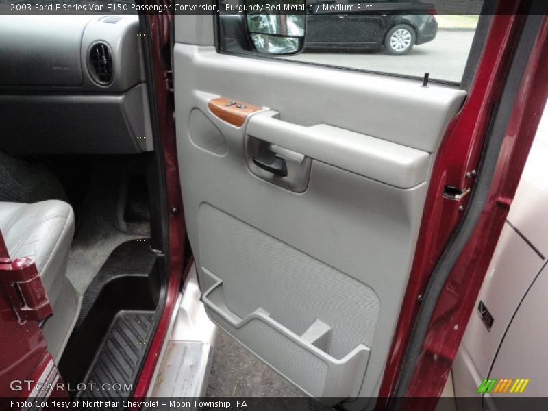 Burgundy Red Metallic / Medium Flint 2003 Ford E Series Van E150 Passenger Conversion