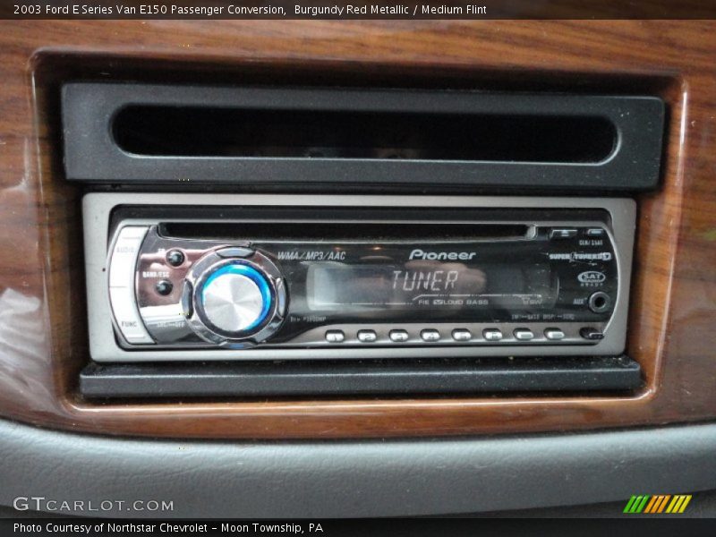 Burgundy Red Metallic / Medium Flint 2003 Ford E Series Van E150 Passenger Conversion