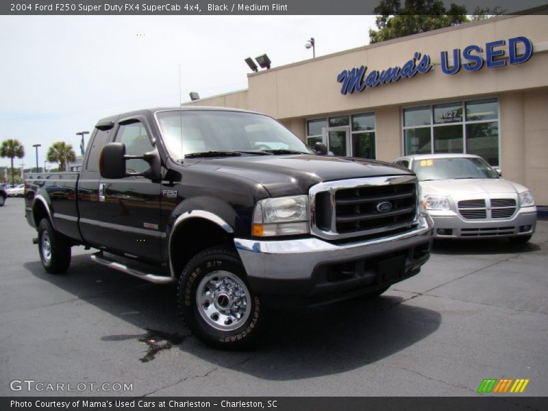 Black / Medium Flint 2004 Ford F250 Super Duty FX4 SuperCab 4x4