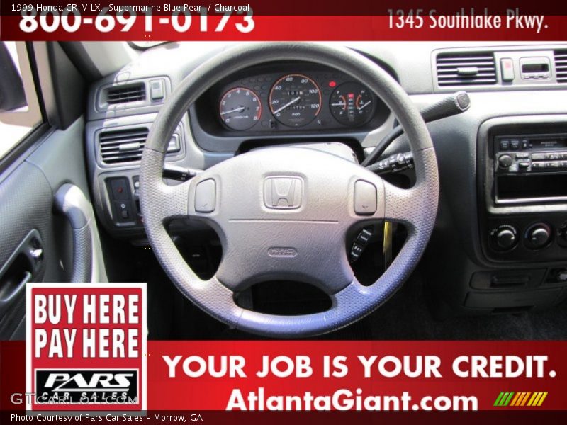 Supermarine Blue Pearl / Charcoal 1999 Honda CR-V LX