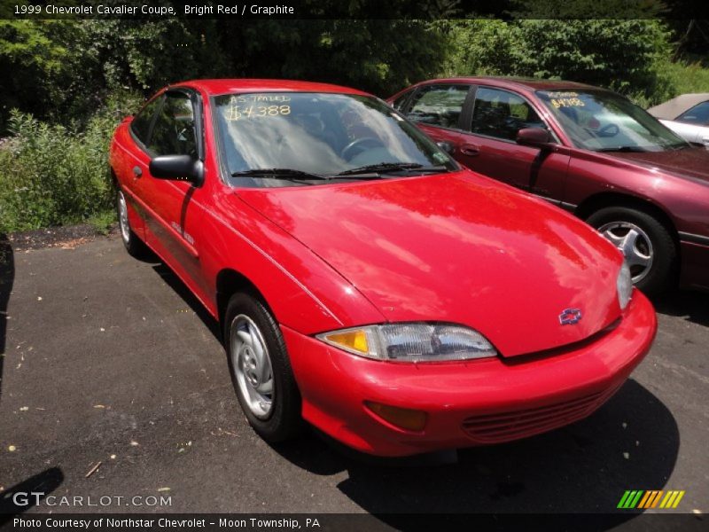 Bright Red / Graphite 1999 Chevrolet Cavalier Coupe