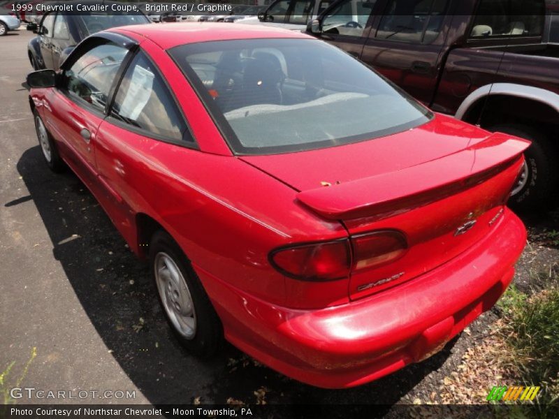 Bright Red / Graphite 1999 Chevrolet Cavalier Coupe