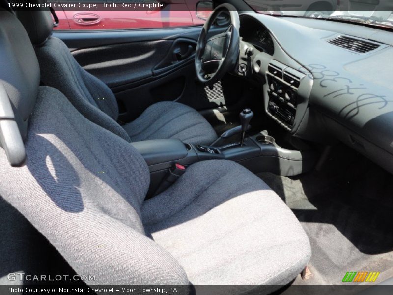 Bright Red / Graphite 1999 Chevrolet Cavalier Coupe