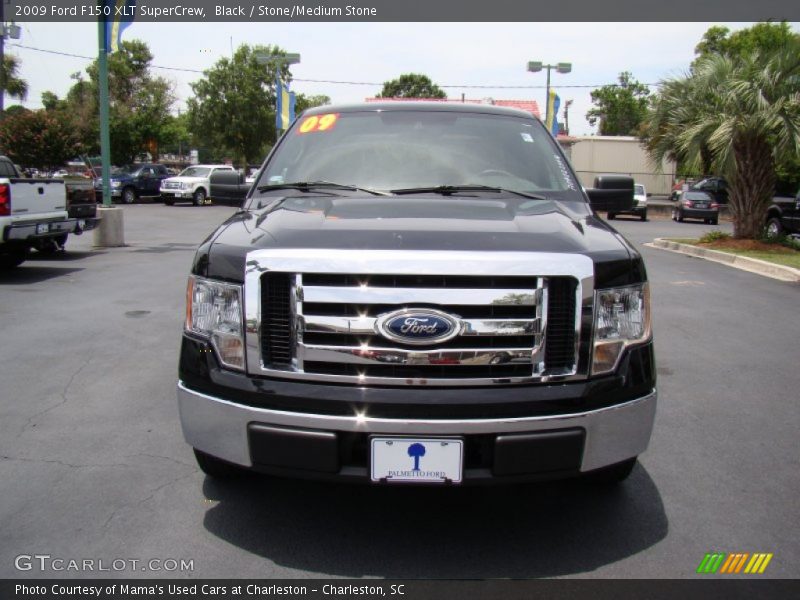Black / Stone/Medium Stone 2009 Ford F150 XLT SuperCrew
