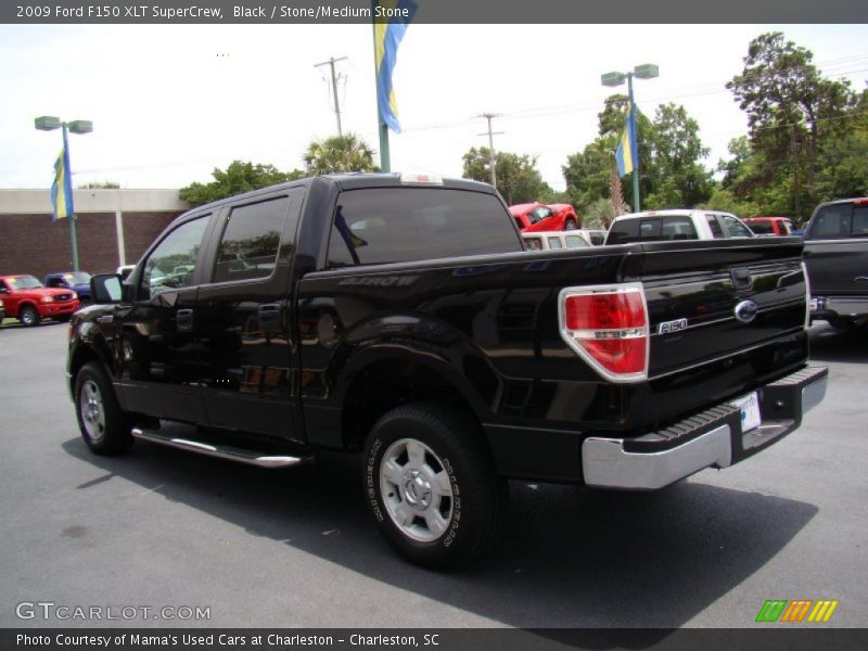 Black / Stone/Medium Stone 2009 Ford F150 XLT SuperCrew