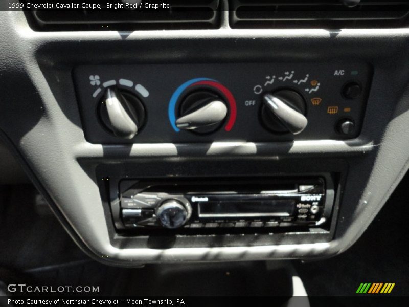 Bright Red / Graphite 1999 Chevrolet Cavalier Coupe