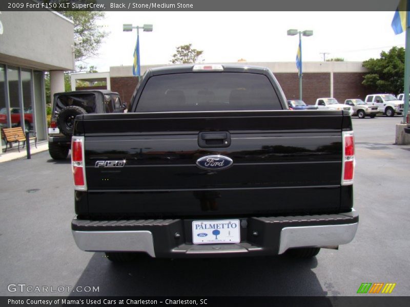 Black / Stone/Medium Stone 2009 Ford F150 XLT SuperCrew