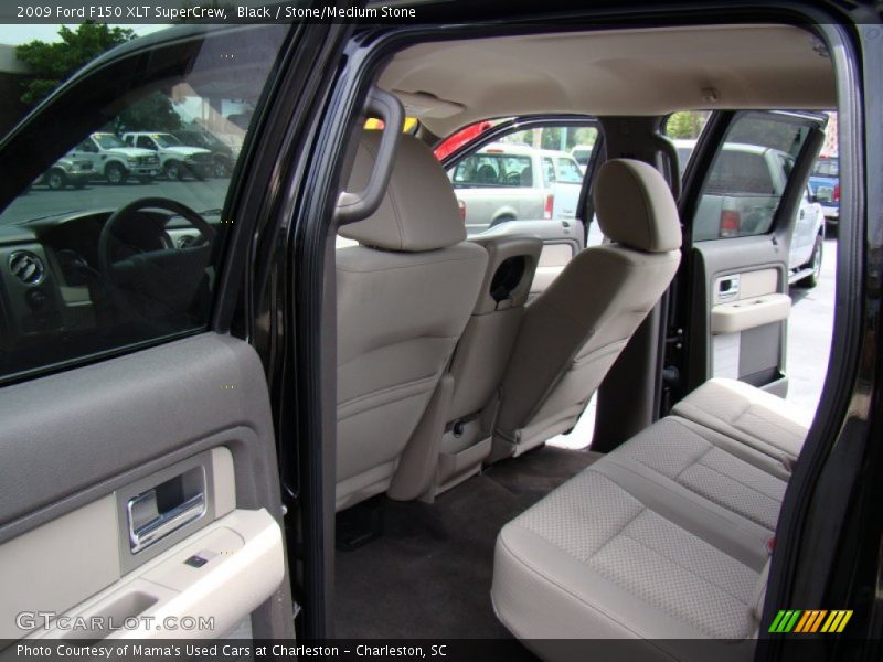 Black / Stone/Medium Stone 2009 Ford F150 XLT SuperCrew