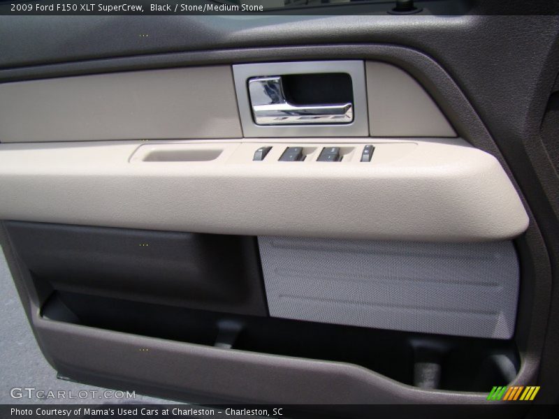 Black / Stone/Medium Stone 2009 Ford F150 XLT SuperCrew
