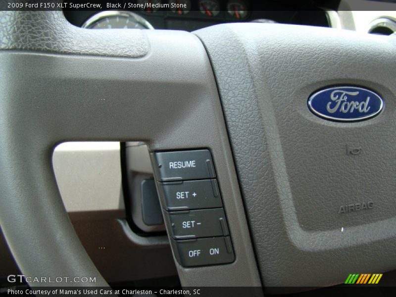 Black / Stone/Medium Stone 2009 Ford F150 XLT SuperCrew