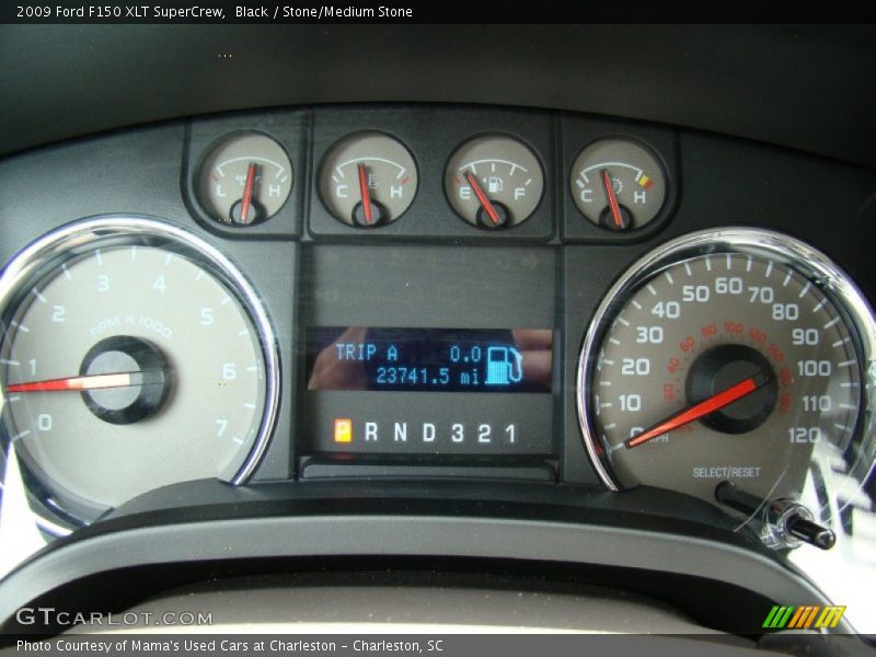 Black / Stone/Medium Stone 2009 Ford F150 XLT SuperCrew