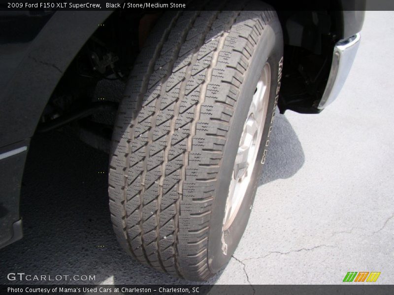 Black / Stone/Medium Stone 2009 Ford F150 XLT SuperCrew