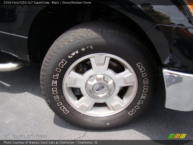 Black / Stone/Medium Stone 2009 Ford F150 XLT SuperCrew