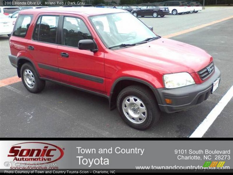Milano Red / Dark Gray 2001 Honda CR-V LX