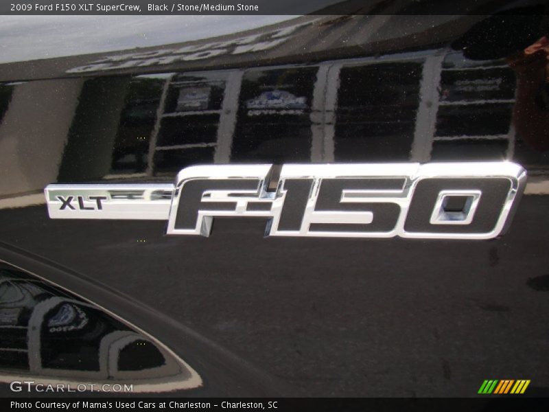 Black / Stone/Medium Stone 2009 Ford F150 XLT SuperCrew