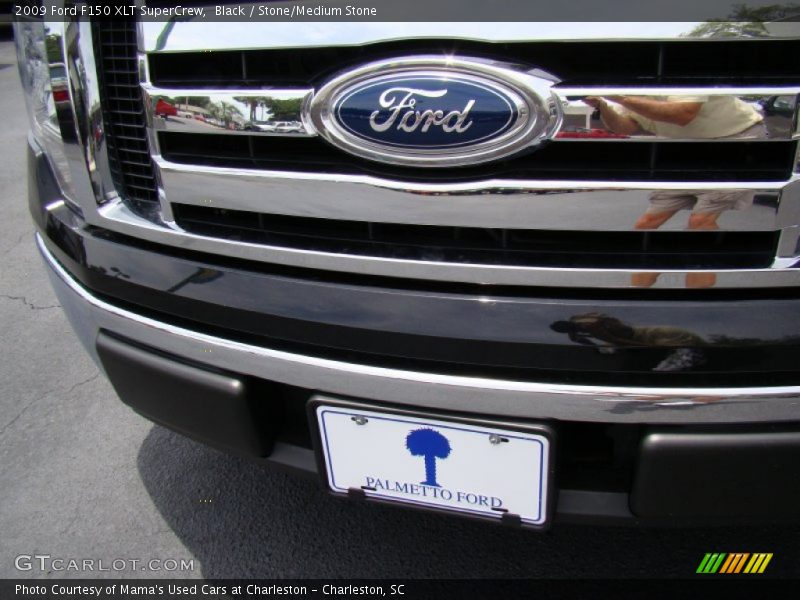 Black / Stone/Medium Stone 2009 Ford F150 XLT SuperCrew