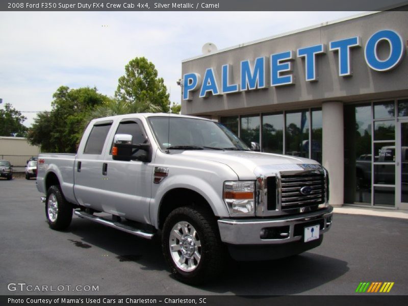 Silver Metallic / Camel 2008 Ford F350 Super Duty FX4 Crew Cab 4x4