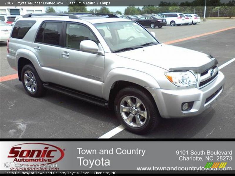 Titanium Metallic / Taupe 2007 Toyota 4Runner Limited 4x4
