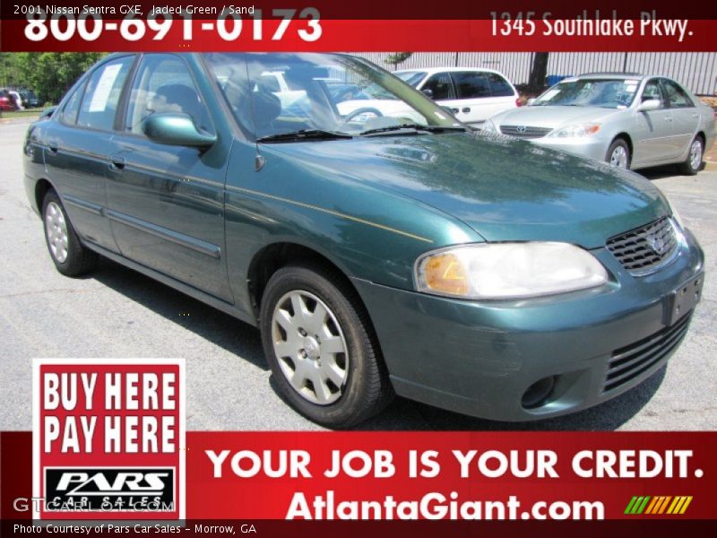Jaded Green / Sand 2001 Nissan Sentra GXE