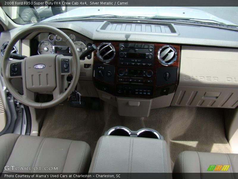 Silver Metallic / Camel 2008 Ford F350 Super Duty FX4 Crew Cab 4x4