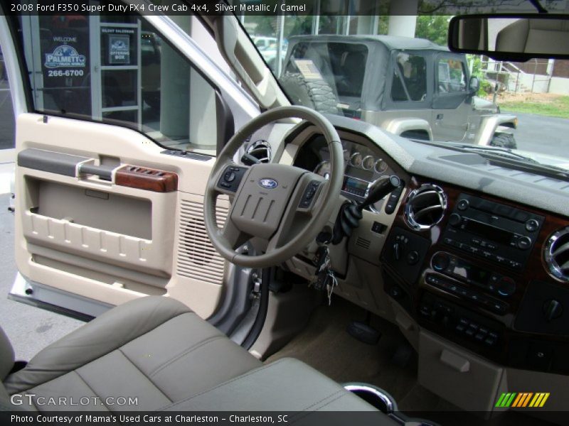 Silver Metallic / Camel 2008 Ford F350 Super Duty FX4 Crew Cab 4x4