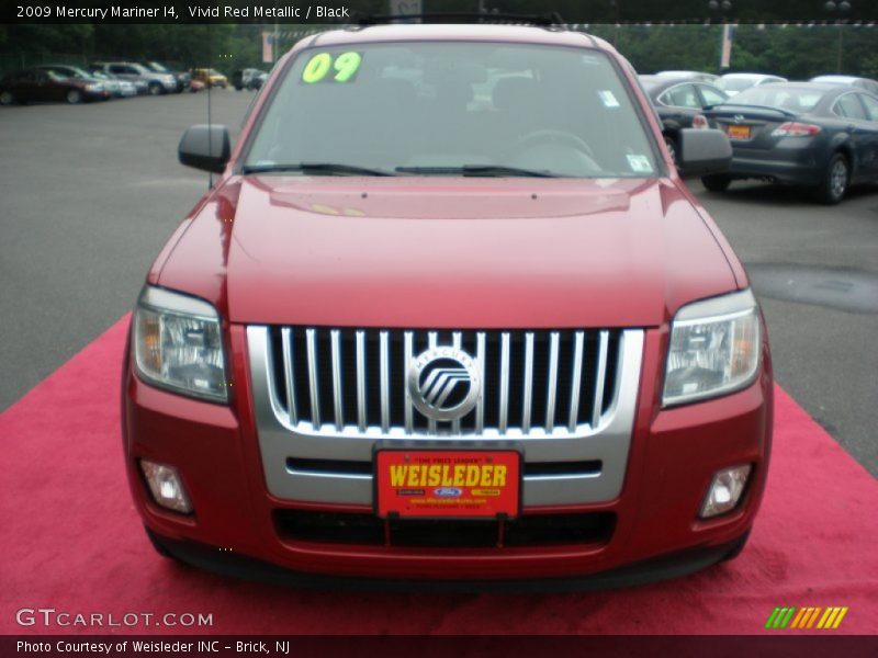 Vivid Red Metallic / Black 2009 Mercury Mariner I4