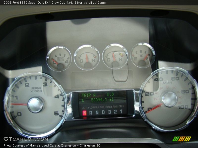 Silver Metallic / Camel 2008 Ford F350 Super Duty FX4 Crew Cab 4x4