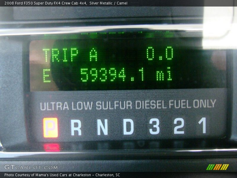 Silver Metallic / Camel 2008 Ford F350 Super Duty FX4 Crew Cab 4x4