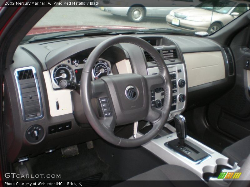 Vivid Red Metallic / Black 2009 Mercury Mariner I4