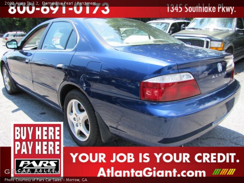 Eternal Blue Pearl / Parchment 2002 Acura TL 3.2