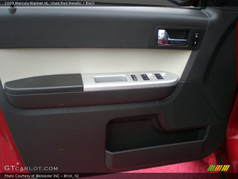 Vivid Red Metallic / Black 2009 Mercury Mariner I4