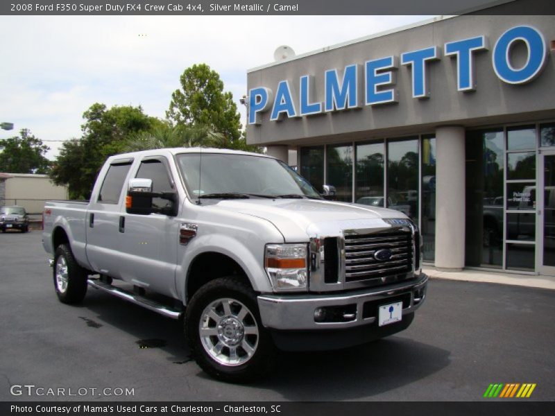 Silver Metallic / Camel 2008 Ford F350 Super Duty FX4 Crew Cab 4x4