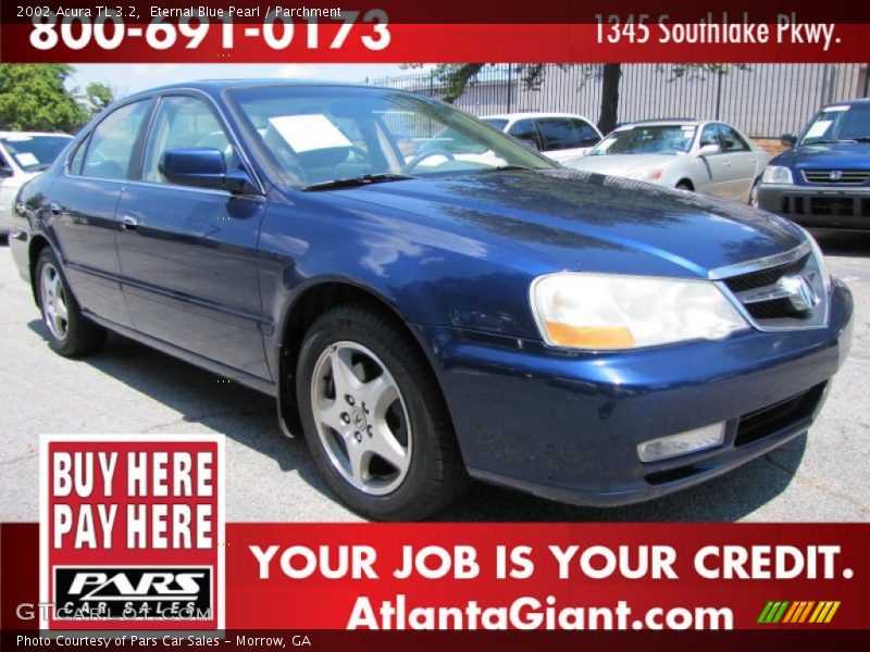 Eternal Blue Pearl / Parchment 2002 Acura TL 3.2