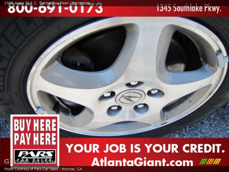 Eternal Blue Pearl / Parchment 2002 Acura TL 3.2