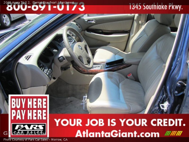 Eternal Blue Pearl / Parchment 2002 Acura TL 3.2