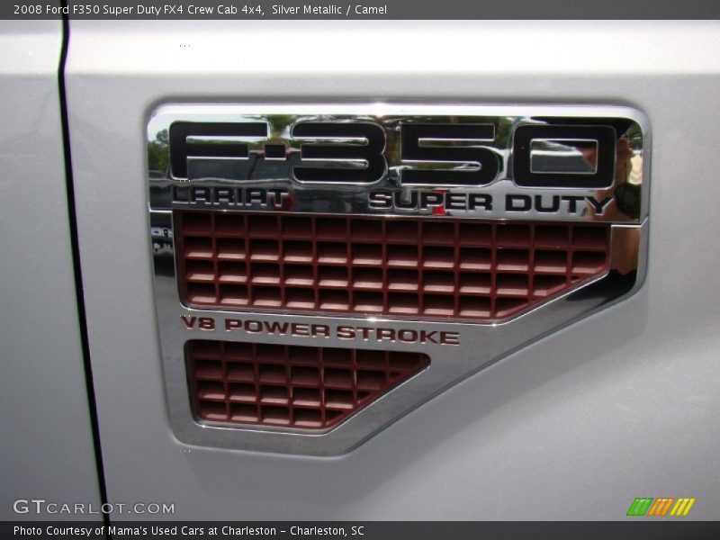 Silver Metallic / Camel 2008 Ford F350 Super Duty FX4 Crew Cab 4x4