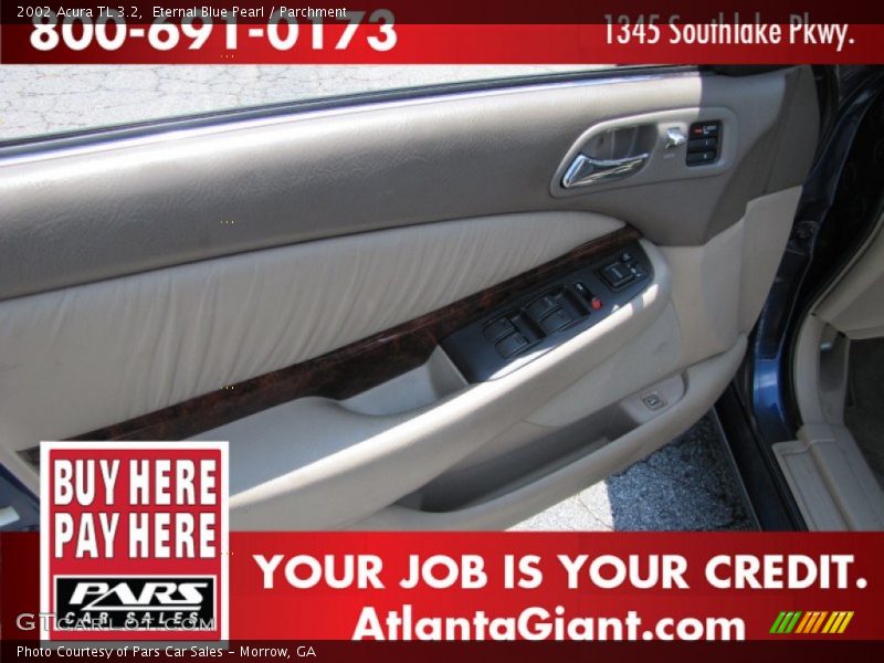 Eternal Blue Pearl / Parchment 2002 Acura TL 3.2