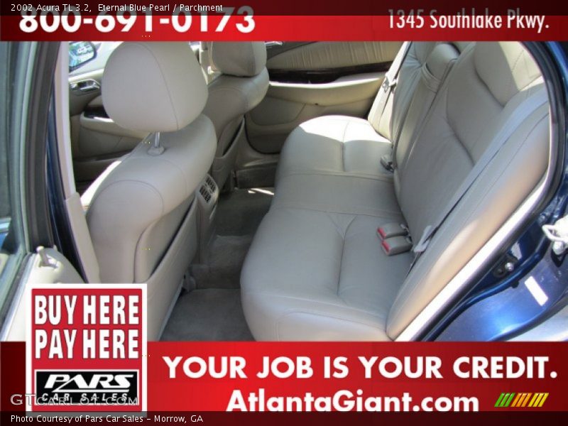 Eternal Blue Pearl / Parchment 2002 Acura TL 3.2
