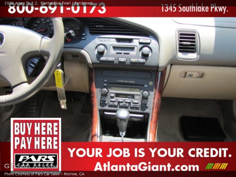 Eternal Blue Pearl / Parchment 2002 Acura TL 3.2
