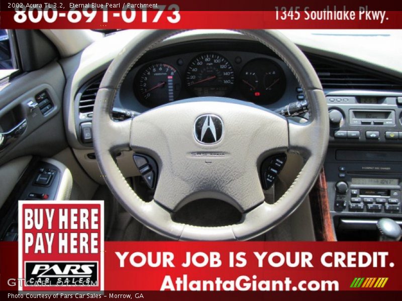 Eternal Blue Pearl / Parchment 2002 Acura TL 3.2