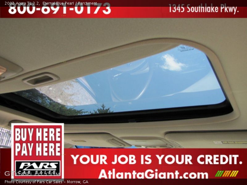 Eternal Blue Pearl / Parchment 2002 Acura TL 3.2