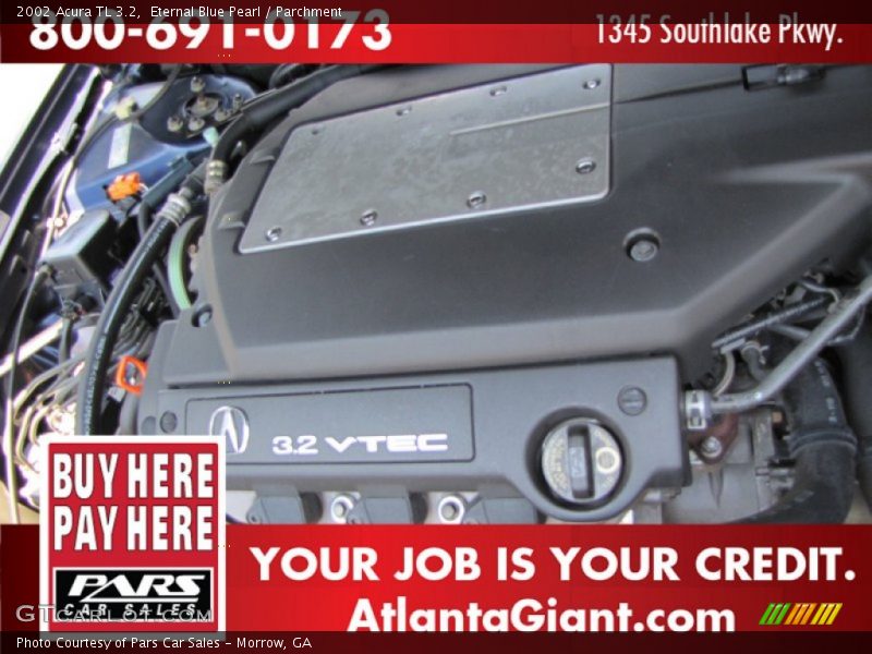 Eternal Blue Pearl / Parchment 2002 Acura TL 3.2