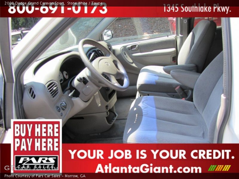 Stone White / Taupe 2001 Dodge Grand Caravan Sport