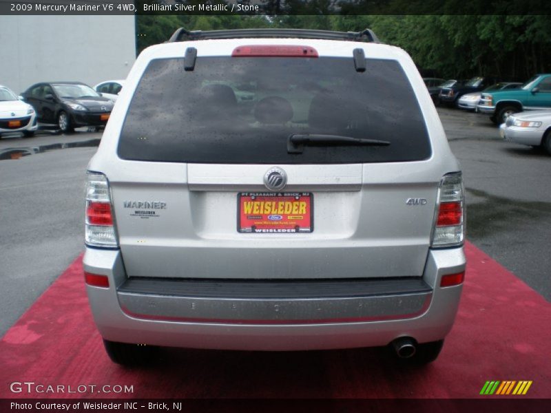 Brilliant Silver Metallic / Stone 2009 Mercury Mariner V6 4WD