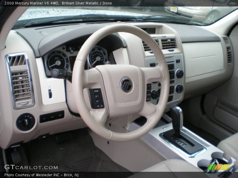 Brilliant Silver Metallic / Stone 2009 Mercury Mariner V6 4WD