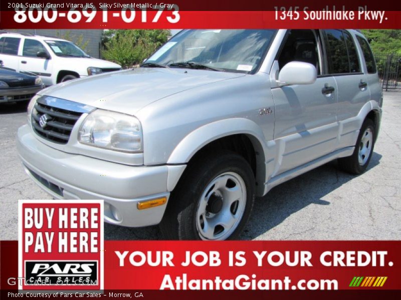 Silky Silver Metallic / Gray 2001 Suzuki Grand Vitara JLS