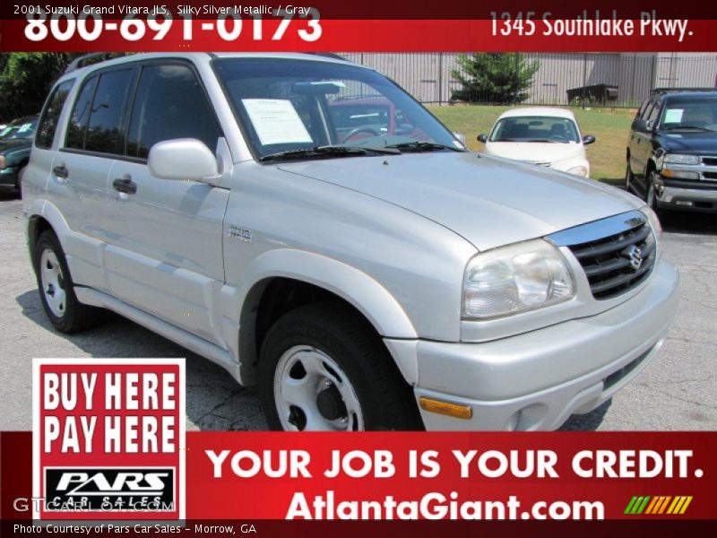 Silky Silver Metallic / Gray 2001 Suzuki Grand Vitara JLS